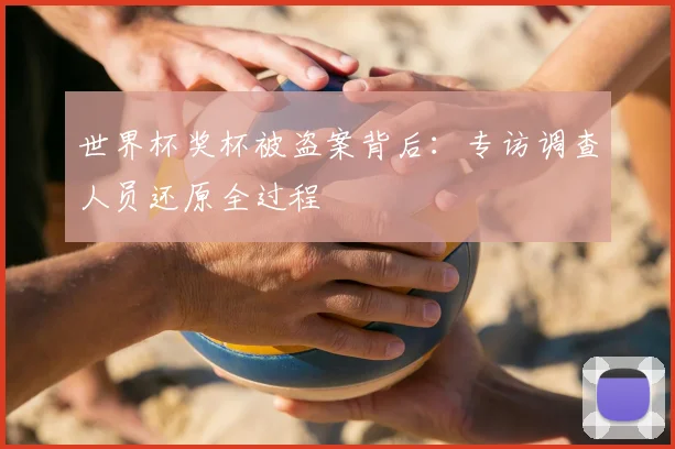 世界杯奖杯被盗案背后:专访调查人员还原全过程
